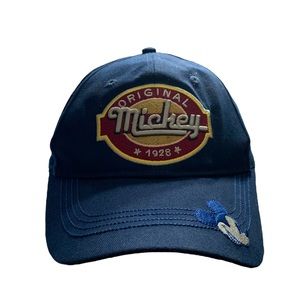 Disney Mickey Original Cap/Blue Trucker Cap/Hat Embroidery On Visor Cap